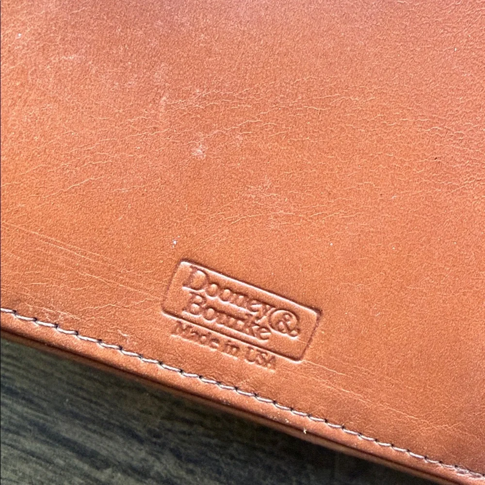 1983 Dooney & Bourke Vintage Green Pebbled Leather Organizer Wallet - Picture 7 of 10